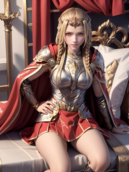 05497-3685734399-,armor,long hair, blonde hair, breastplate,red cape,shoulder armor,tiara,braid,pauldorns,red skirt,yellow eyes, open eyes,.png